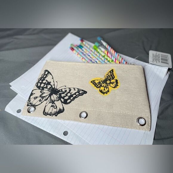 “Spring Into Action” 10 NEW Pencil Bundle &  Butterfly Case - Picture 4 of 4